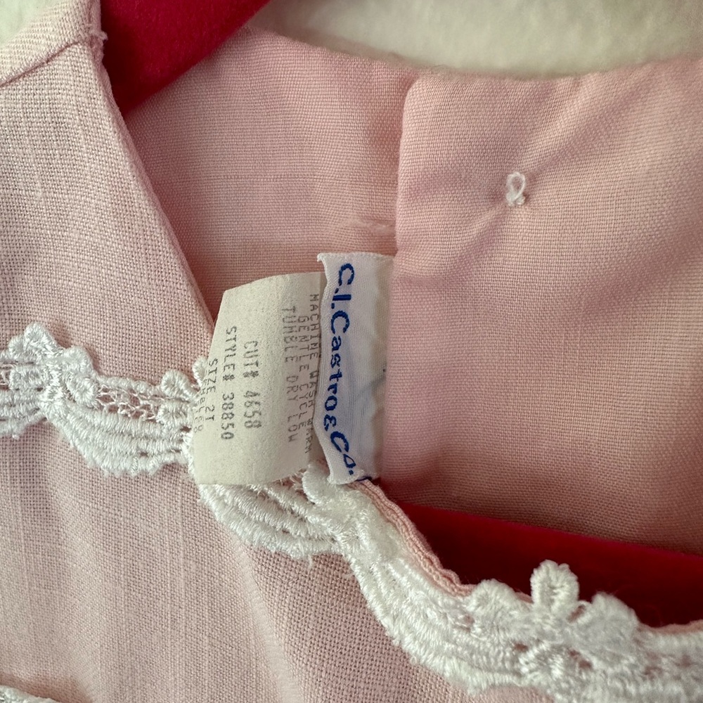 Pink Vintage Dress 2T - Picture 5 of 7